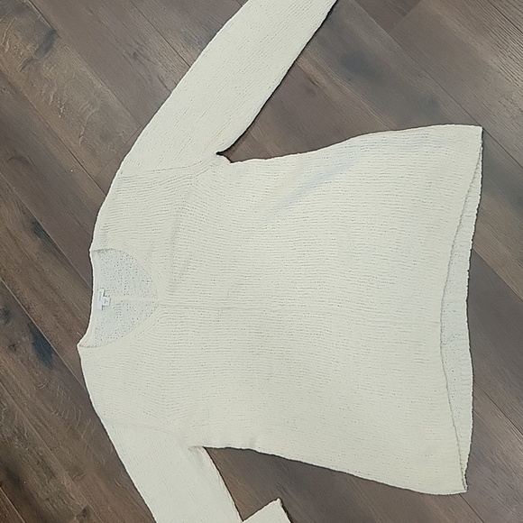 Pure Jill J. Jill V Neck Pullover Sweater Women's medium Cream Ivory Soft - Picture 1 of 12